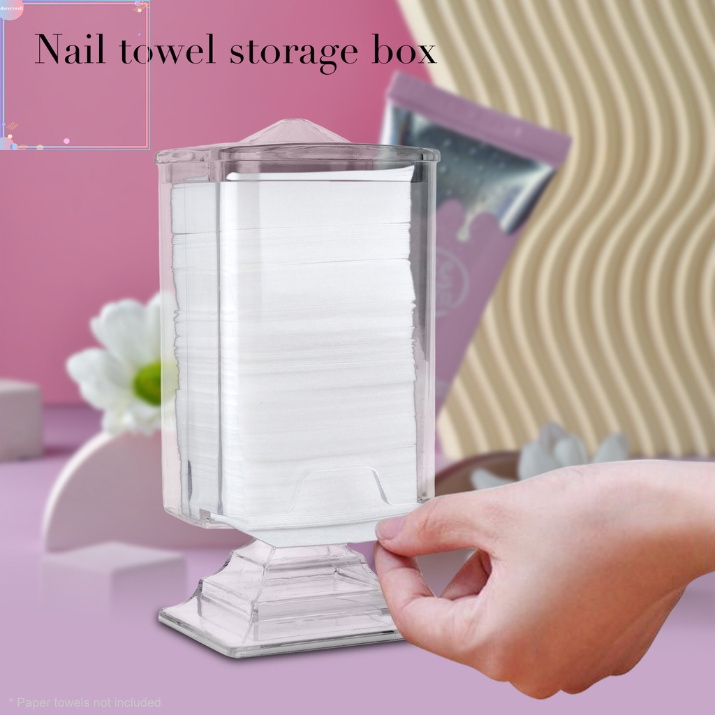 [Hàng mới về] Hộp đựng bông tẩy trang chống bụi sức chứa lớn tiện lợi cho phòng ngủ