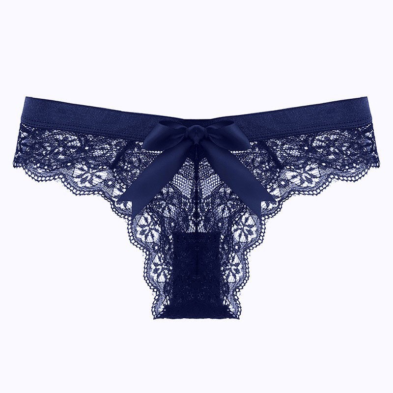 Quần Lót Lọt Khe Ren Mềm Sexy Đính Nơ Siêu  - QL44