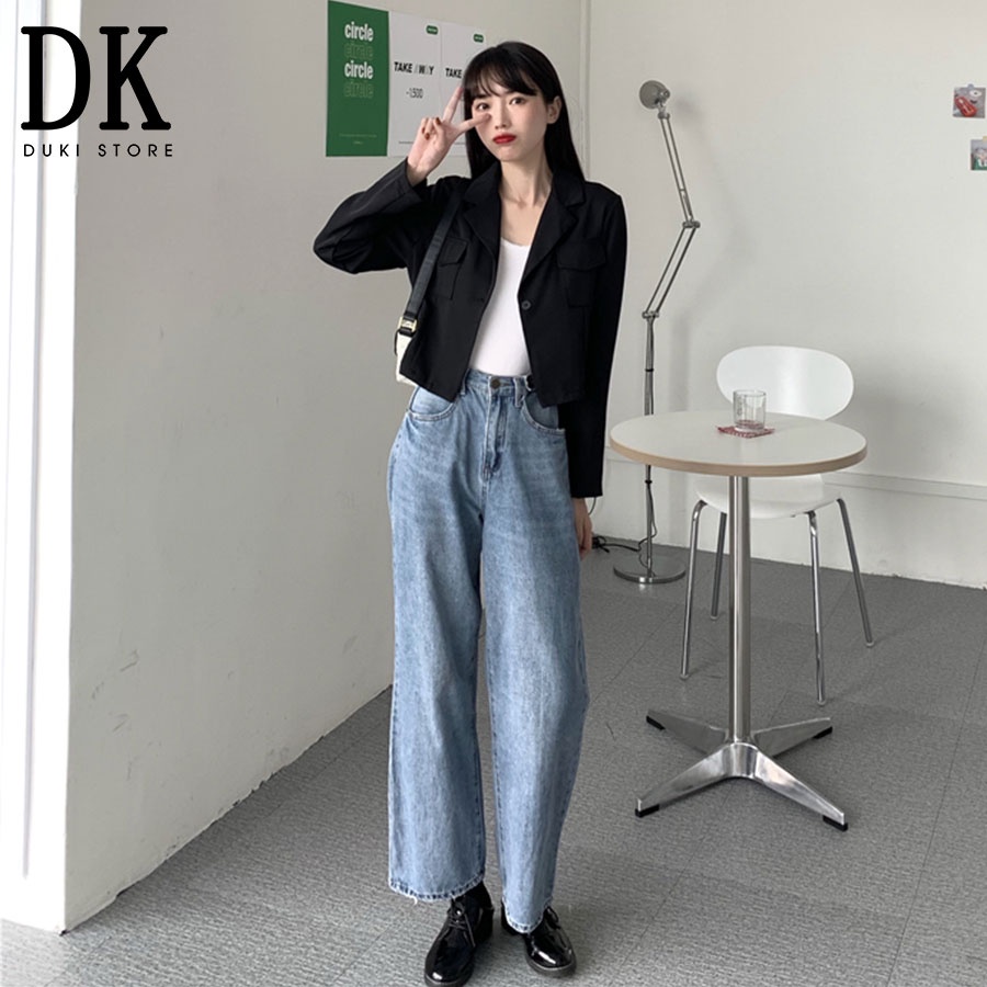 [SALE 50%] Áo khoác vest blazer nữ droptop Hàn Quốc đẹp BLU0029 - DUKI STORE