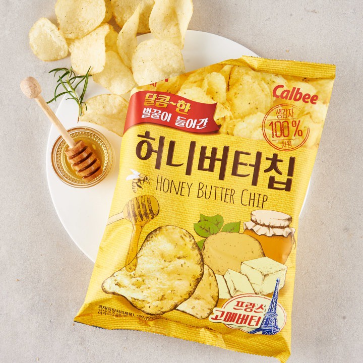 [Hàng Hot] Snack Khoai Tây Bơ Mật Ong Haitai 60g Honey Butter Chip 허니버터칩