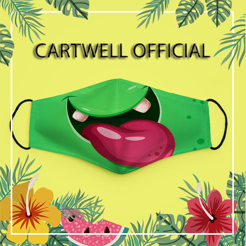 Khẩu trang đáng yêu cho bé cute trẻ em hoạt hình dễ thương Hình Vẽ DRAWN CARTWELL dễ thở kháng khuẩn chống nắng dành cho