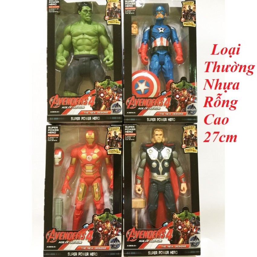 Đồ Chơi Mô Hình Siêu Anh Hùng Marvel Nhựa Cao Cấp, Phát Sáng, Phát Nhạc,Dành Cho Bé Đam Mê Sưu Tập Nhân Vật - SUMOSHOP68