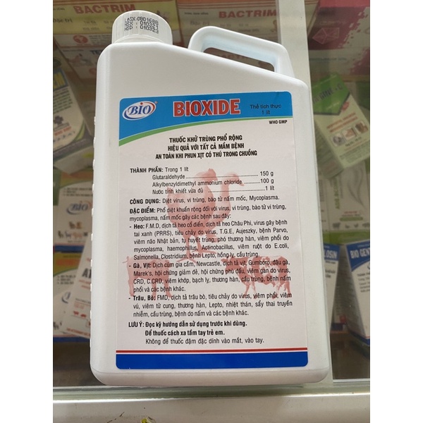 Bio Xide  Thuốc phun sát trùng chuồng trại.