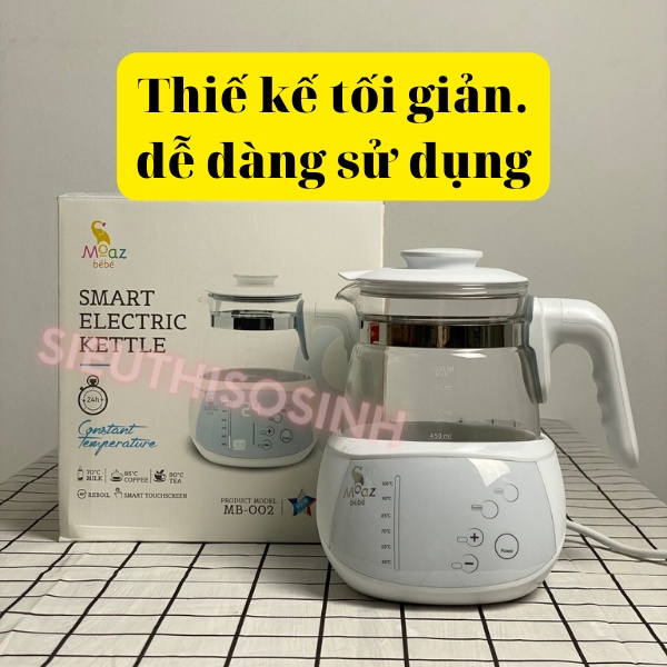 Ấm Đun Nước Moaz Bebe Smart Electric 1000ml (BH 12T)