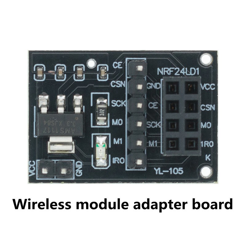Mô đun truyền dữ liệu không dây NRF24L01+ 2.4G 2.4GHz NRF24L01 phiên bản nâng cấp NRF24L01+PA+LNA 1000 GT24
