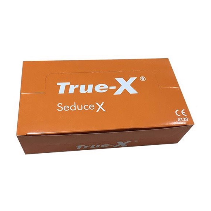 Bao Cao Su TrueX-SeduceX (Hộp 12 Cái) - Bcs Siêu Mỏng Kết Hợp Với Gân Gai Nhẹ Giúp Nàng Thăng Hoa