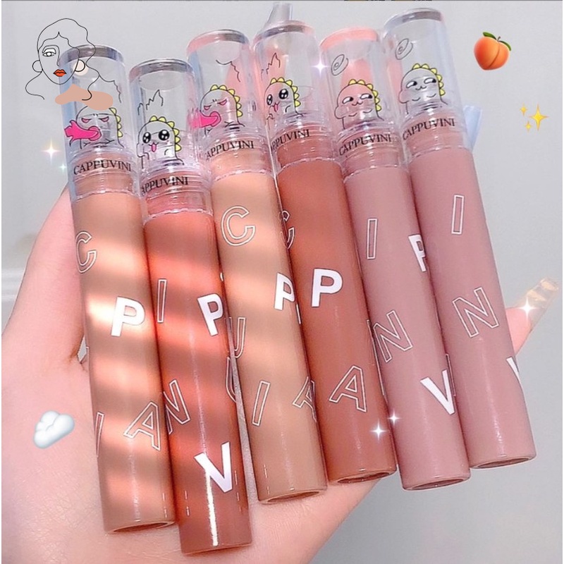 Son Môi Dạng Lỏng Mềm Mịn Chống Thấm Nước Màu Sắc Thời Trang