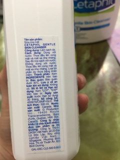 Sữa rửa mặt cetaphil 500 ml