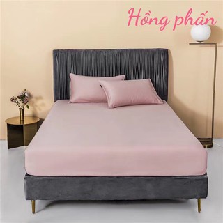 Bộ ga gối lụa tencel trơn 60s cao cấp LIDACO ga giường lụa mát lạnh - nhiều mẫu lựa chọn