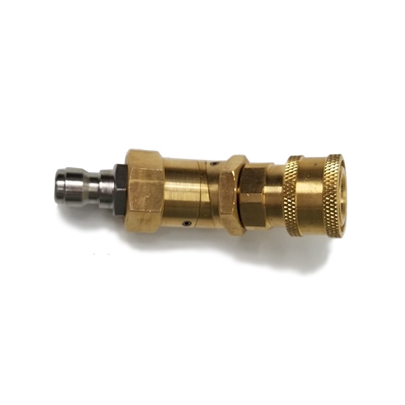 Khớp xoay điều chỉnh 360 độ nối béc súng xịt rửa xe áp - Ren nối nhanh 1/4 inch - đầu nối nhanh xoay 360 độ C0004-7