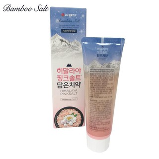 Kem đánh răng Bamboo Salt Himalaya Pink Salt Brighteing Floral Mint - Trắng răng 100g