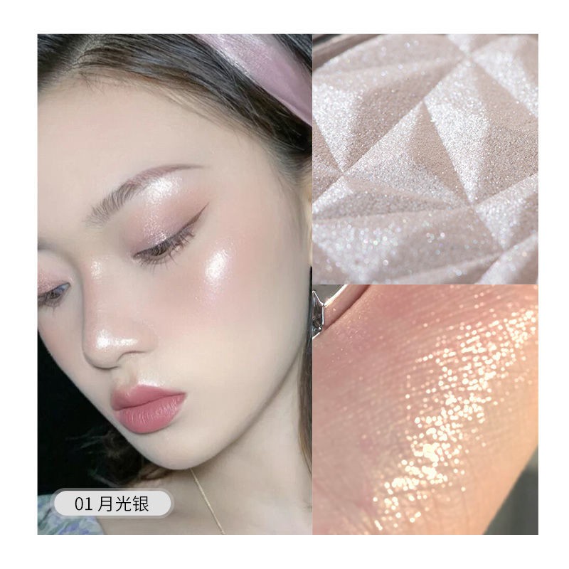 Phấn Bắt Sáng Trang Điểm Một Màu Độ Bóng Cao Hiệu MISS BEAUTY