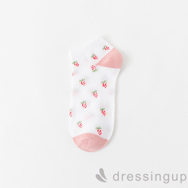 Đôi tất chân giữ ấm in họa tiết hoạt hình thời trang thu đông cho nữ