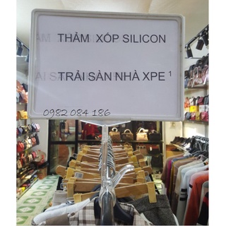Bộ kẹp bảng giá A4 dùng trong siêu thị, bộ kẹp bảng giá siêu thị A4, bộ chân kẹp bảng giá quảng cáo kẹp + khung A4
