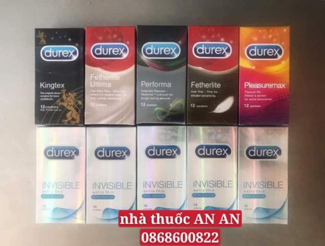 CHÍNH HÃNG BAO CAO SU DUREX PLEASUREMAX GÂN GAI