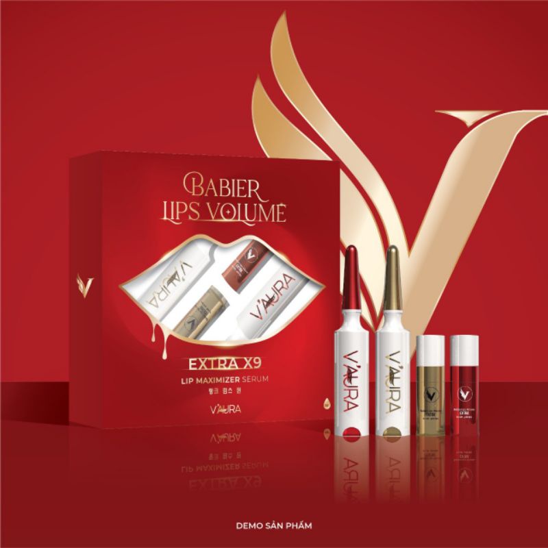 SALE *** Combo Tinh chất Cấy hồng môi Babier Lip Volum