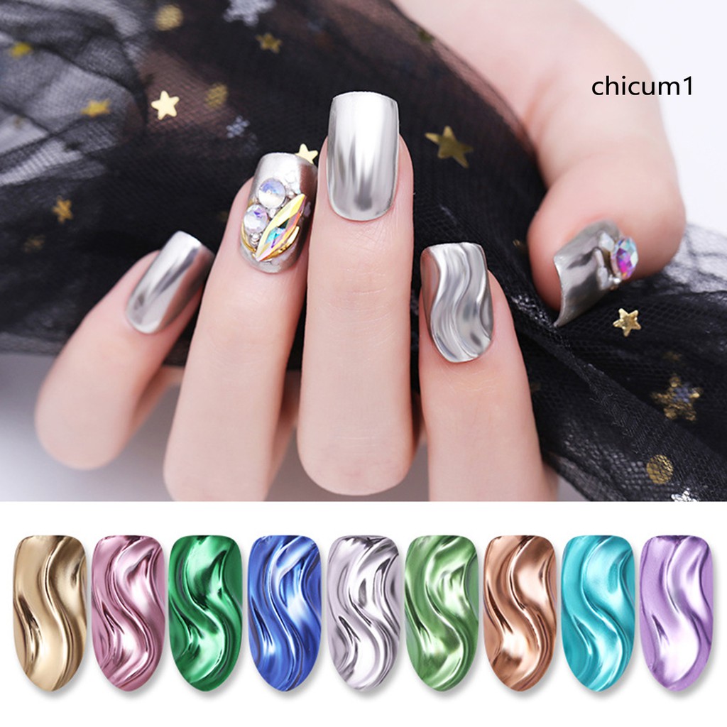 [Hàng mới về] Bột lấp lánh cho móng tay với hiệu ứng tráng gương