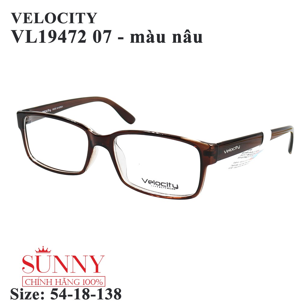 VL19472 - Gọng kính Velocity chính hãng, sp từ chất liệu nhựa dẻo, mang cực nhẹ