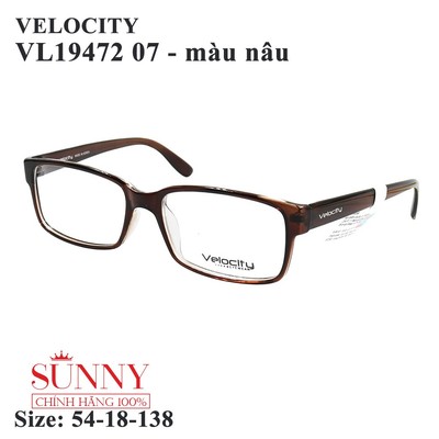 [Mã FAMALLT5 giảm 15% đơn 150K] VL19472 - Gọng kính Velocity chính hãng, sp từ chất liệu nhựa dẻo, mang cực nhẹ