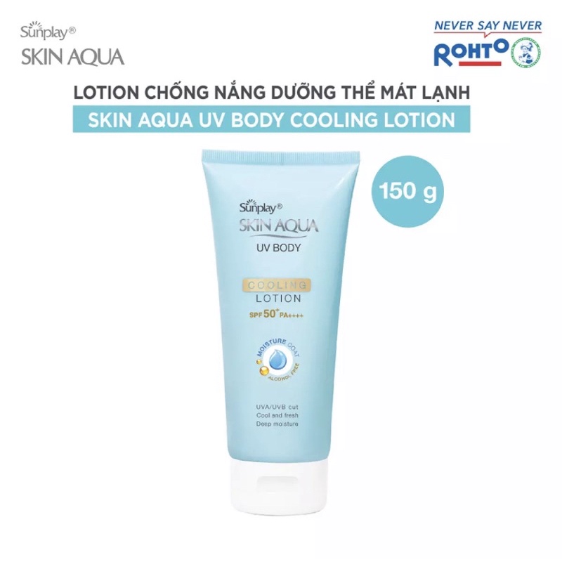 Kem chống nắng dưỡng thể mát lạnh Sunplay Skin Aqua UV Body Cooling Lotion SPF 50+ PA++++ (150g)