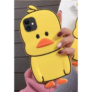 Ốp Điện Thoại Hình Vịt 3D Cho iPhone 14 Pro Max 14 Plus 13 Pro Max 12 Pro Max 11 Pro Max 4 4s 5 5s SE 6 6s 7 8 Plus XR Xs Max