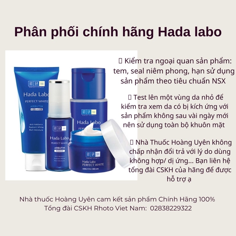 Kem dưỡng trắng Hada labo Perfect white (Kem Hadalabo 50gr)