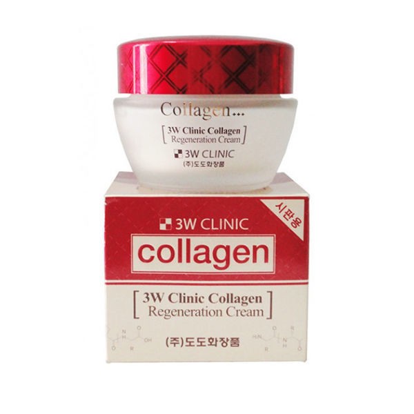 Kem dưỡng da Collagen 3W CLINIC Collagen (đỏ) – Hàn quốc