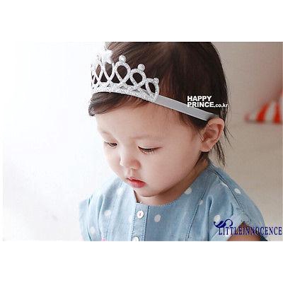 EII-Girl Baby Hair Accessories Princess Tiaras Crowns Headband Elastic Birthday New