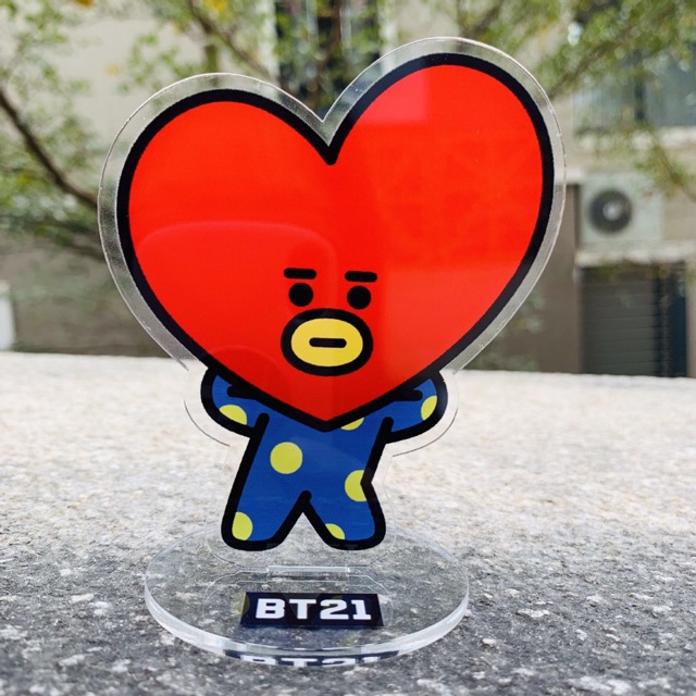 Standee BTS BT21 Tata Cooky Shooky Koya Chimmy Mang RJ (tượng mica)