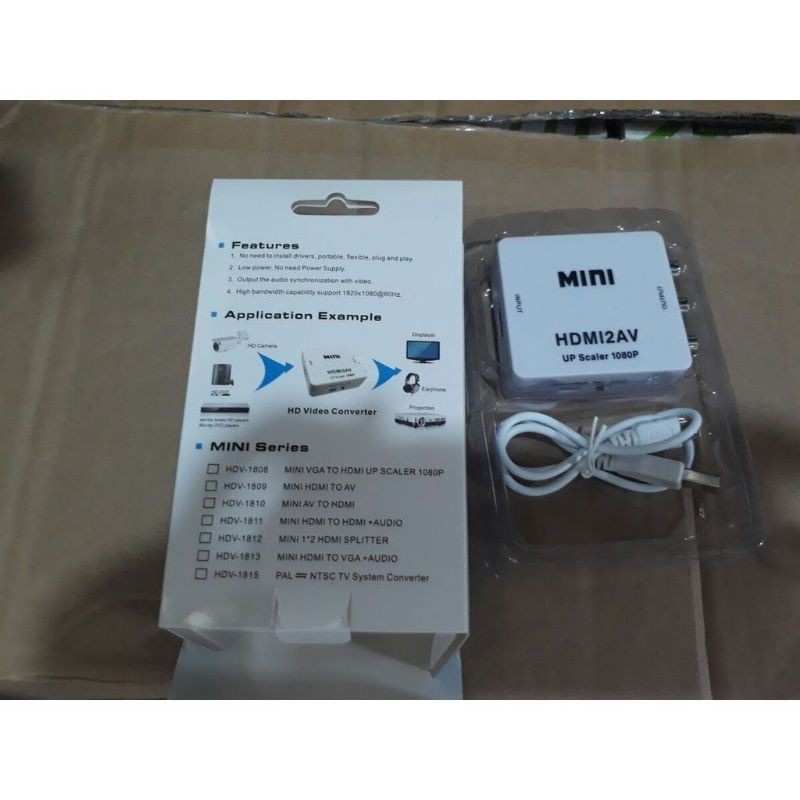 CHÍNH HÃNG  Bộ chuyển đổi HDMI RA AV (Video, Audio) Full HD 1080P