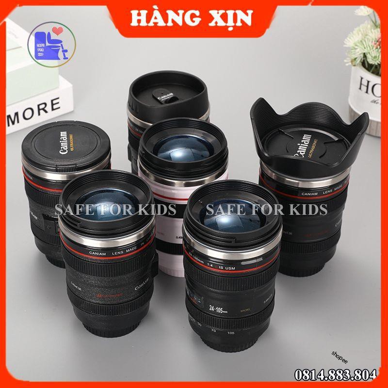 Cốc Giữ Nhiệt Cà Phê Tự Động Khuấy Hình Ống Kính Lens Máy Ảnh