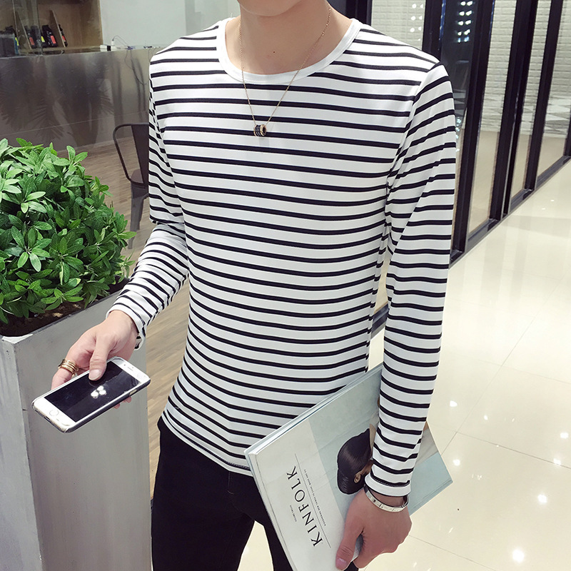 Áo Thun Kẻ Sọc Trắng Đen Size M-3xl Thời Trang Cho Nam | BigBuy360 - bigbuy360.vn