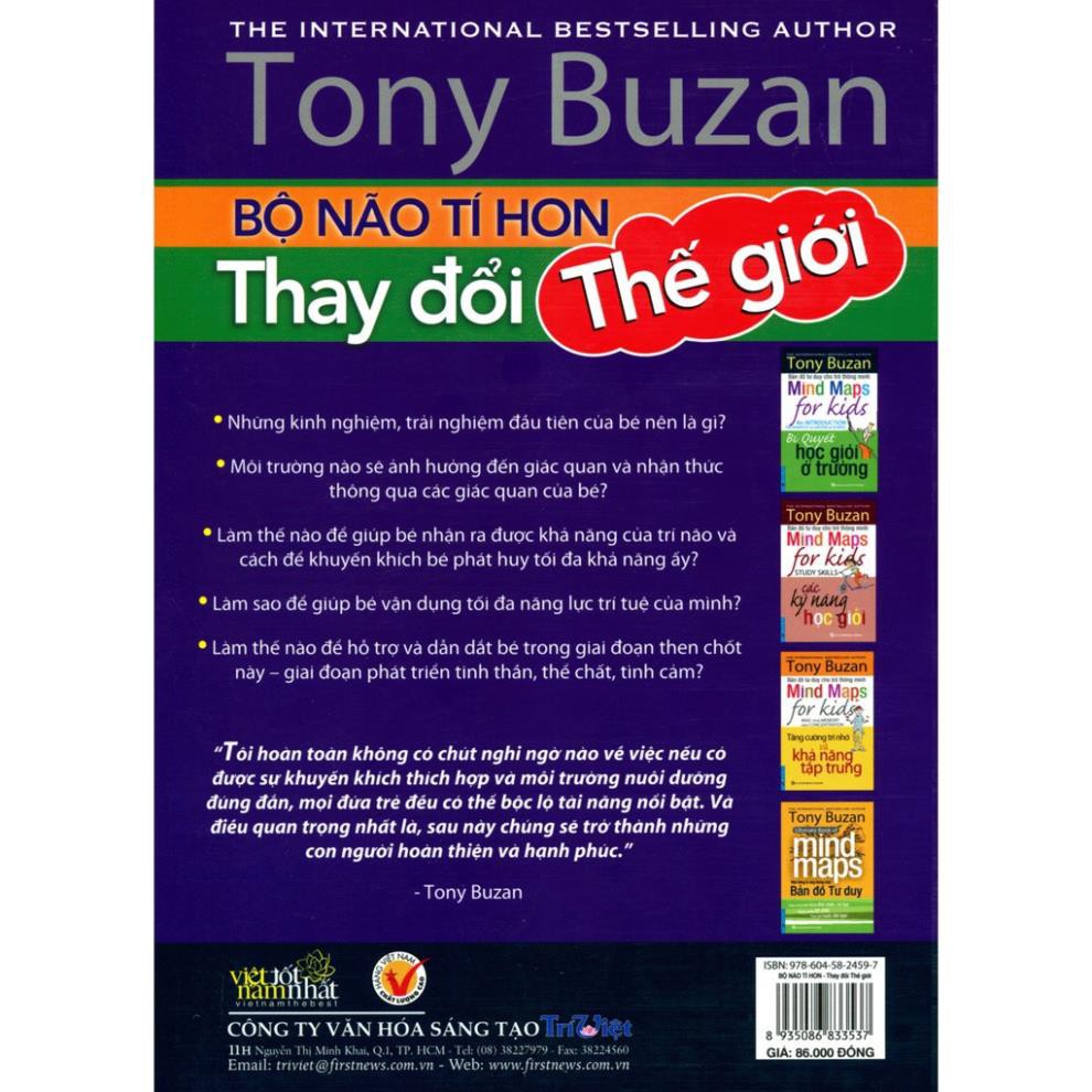 Sách - Tony Buzan Bộ não tí hon tập 2 Thay đổi thế giới - First News