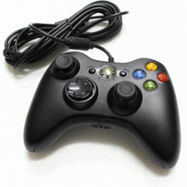 (Xịn sò) Tay Cầm Xbox 360 Controller Có Dây Chơi Game Cho PC / FO3 / FO4 / PS