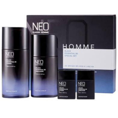 Bộ Dưỡng Da Dành Cho Nam Neo Classic Homme Black Essential 80 Emulsion ( 4 Sản Phẩm)