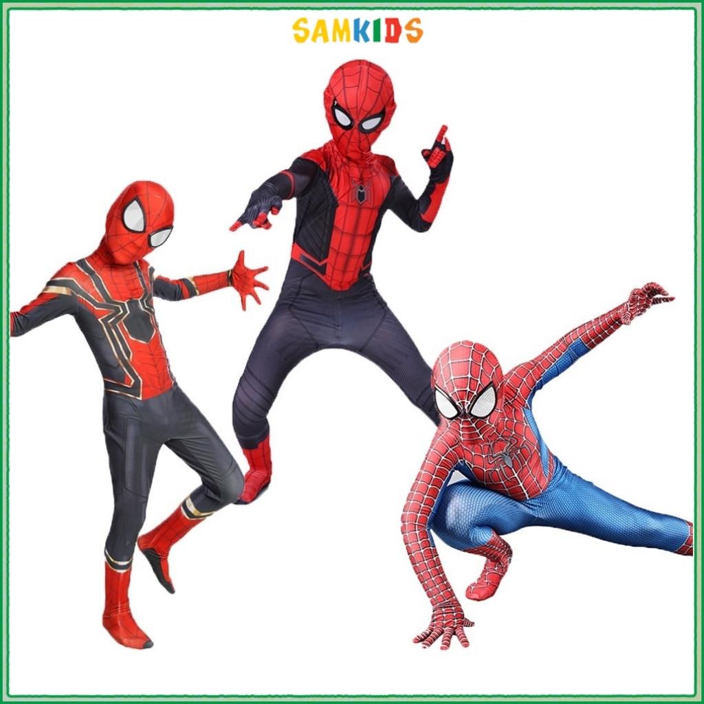 Người Nhện Quần áo trẻ em cao cấp Hoá trang cho bé trai Siêu Nhân Người Nhện COSPLAY2203 HEROKIDS