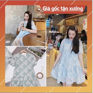 ĐẦM SUÔNG GẤM NỔI ĐUÔI CÁ💕 FREESHIP 💕 HÀNG 2 LỚP CHẤT GẤM REN NỔI CAO CẤP