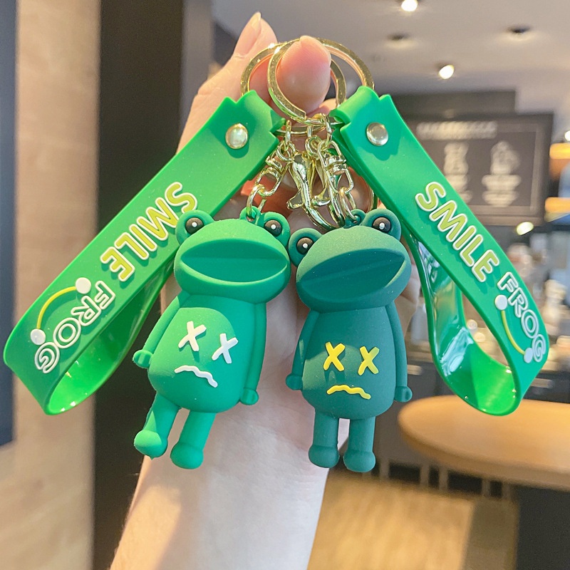 Móc Khóa pvc Hình Chú Ếch Hoạt Hình Đáng Yêu