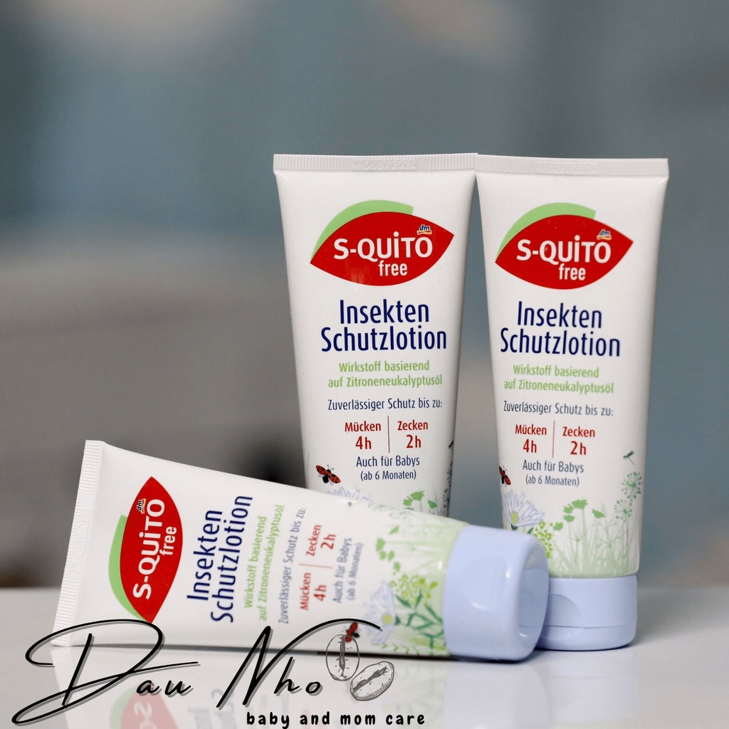 {S-QUITO FREE} Kem bôi chống muỗi và côn trùng của Đức 100ml