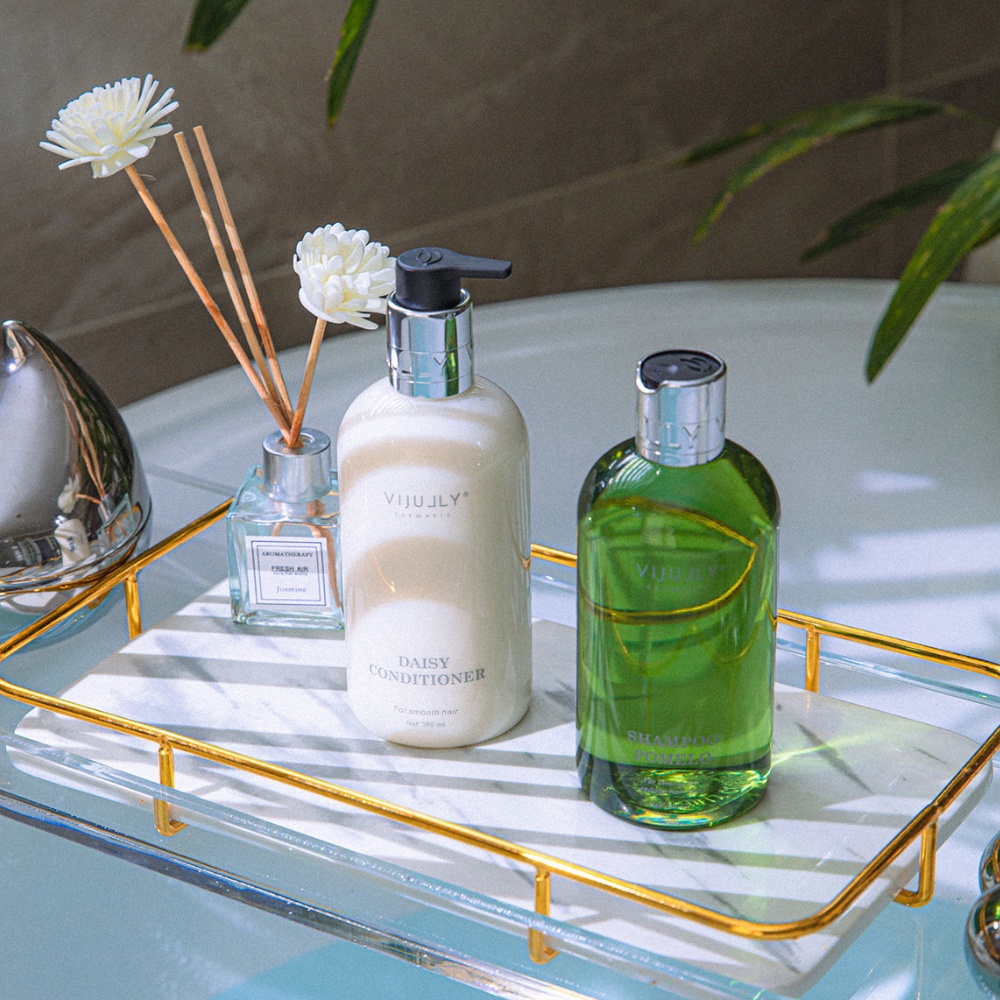 Bộ Dầu Gội Bưởi Và Dầu Xả Dừa VIJULLY Giảm Rụng Tóc, Phục Hồi Tóc Hư Tổn, Dưỡng Tóc Chắc Khỏe 350ml