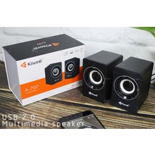 Loa 2.0 Kisonli A-707 Có Nút Chỉnh Âm Lượng Dùng Nguồn USB