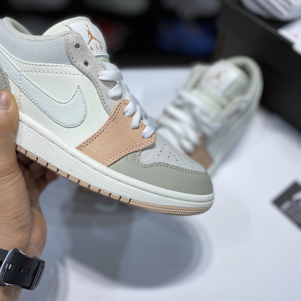 Giày thể thao Jordan 1 Low Milan cổ thấp siêu đẹp dành cho nam nữ, Giày JD 1 low milan màu hồng đất mới nhất 2021 | BigBuy360 - bigbuy360.vn