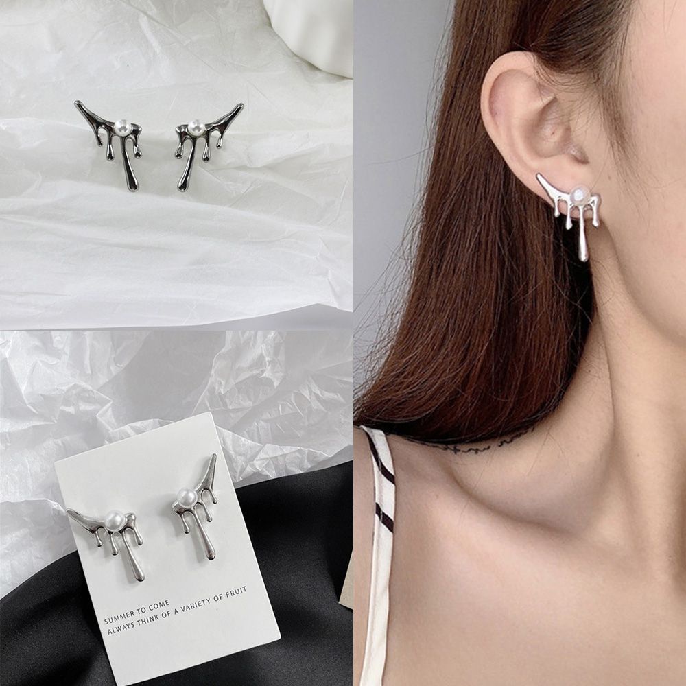 Khuyên Tai Dáng Dài Đính Ngọc Trai Thời Trang Cho Nữ
