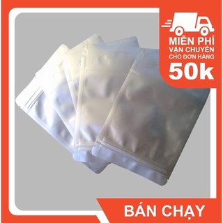 200g Túi zip 2 mặt bạc dày 17 dzem