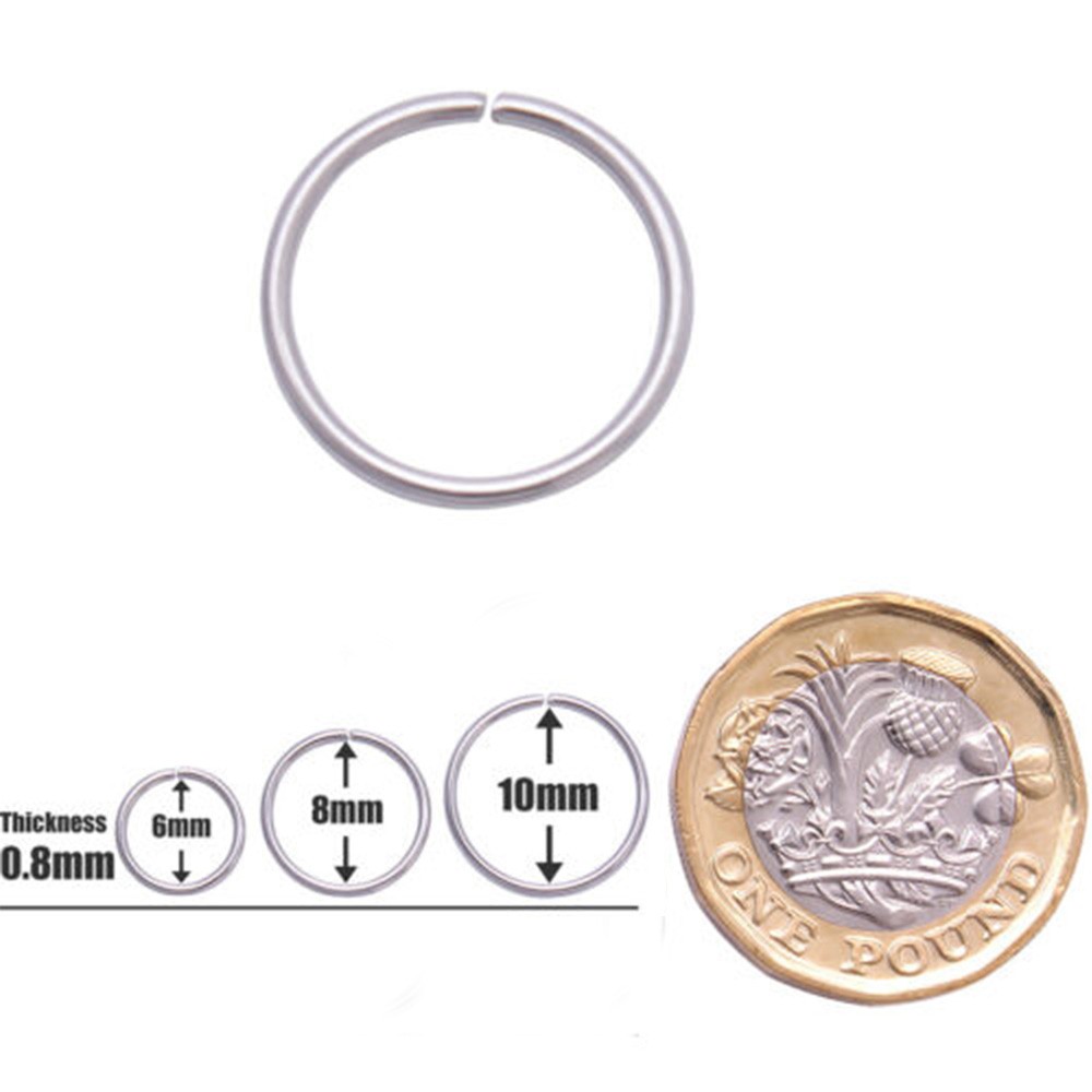 Khuyên Mũi Thiết Kế Hở Bằng Thép Không Gỉ