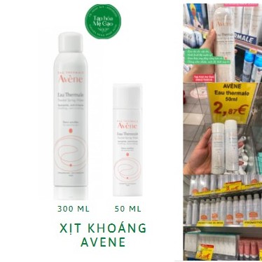 (Đủ bill Pháp) XỊT KHOÁNG AVENE THERMAL SPRING WATER 300ML