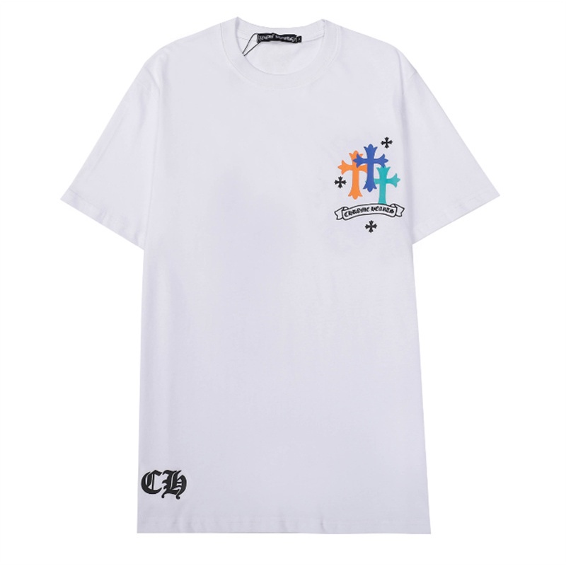 Áo Thun Cotton Tay Ngắn In Hình Trái Tim Cầu Vồng Mặt Cười Thời Trang Unisex