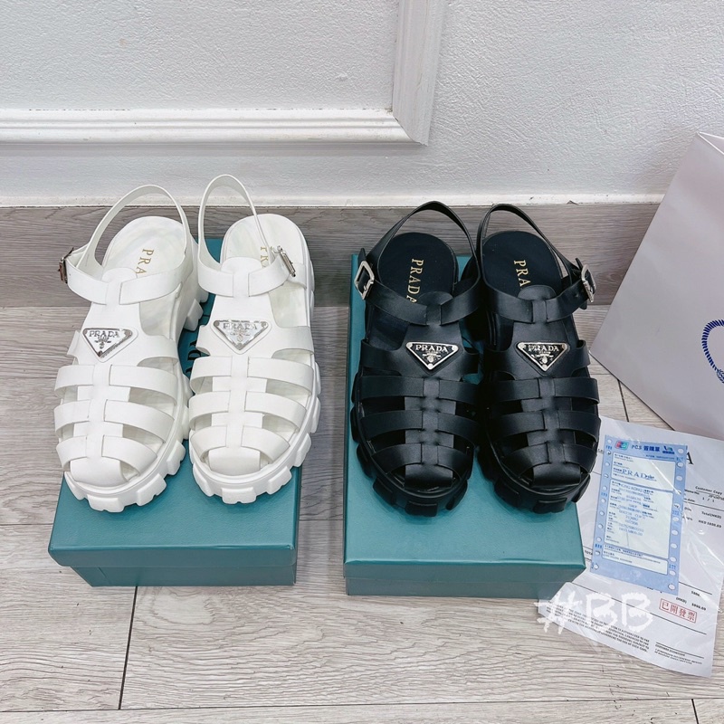 Sandal dáng rọ prada hàng cao cấp fullbox
