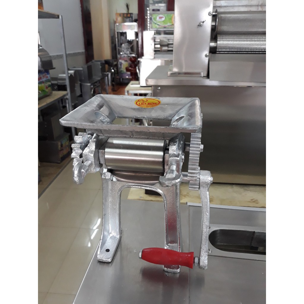 MÁY CÁN KHÔ MỰC TRỤC INOX 10CM, TẤN PHÁT