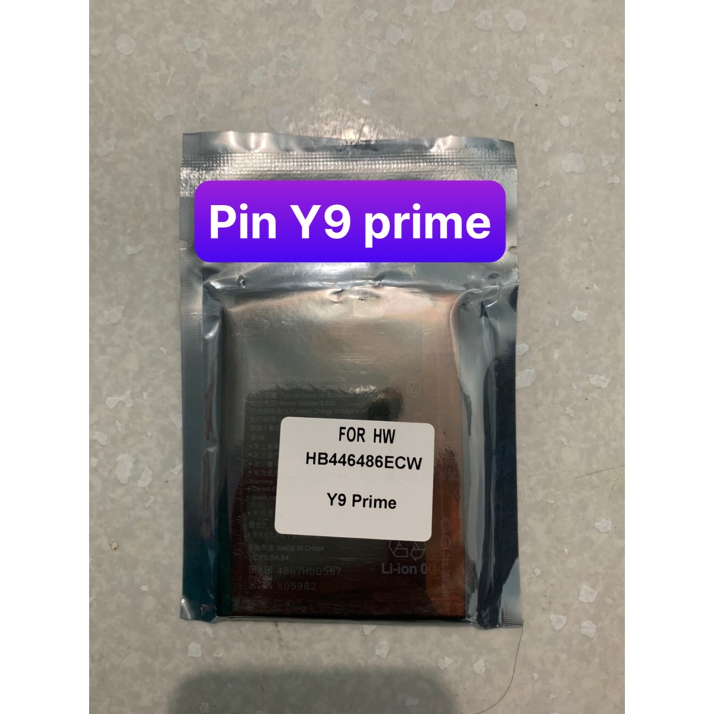 Pin Huawei, Y9 Prime 2019, P smart Z, Honor 9x, Honor 9x Pro, Nova 5i, Enjoy 10 Plus HB446486ECW  - 3900, 4000mAh